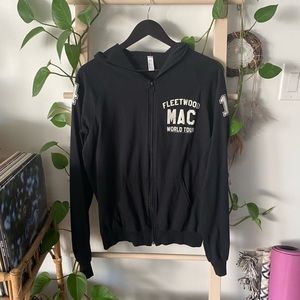Fleetwood Mac Tour Zip-up Lightweight Hoodie American Apparel